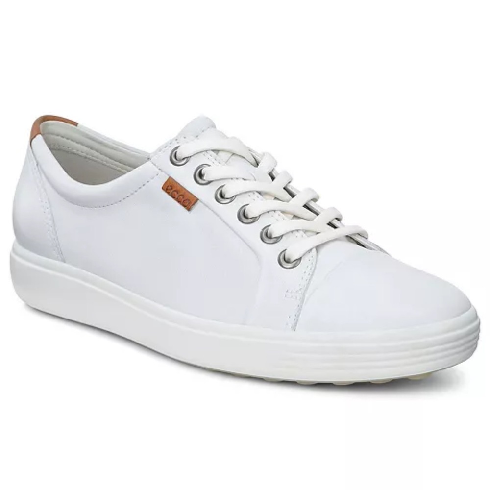 Ecco Soft 7 Leather Lace-Up Casual Sneakers